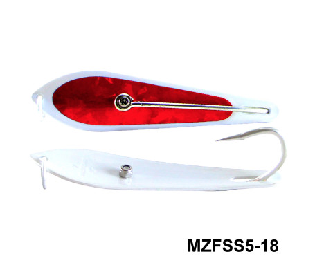 Fishing Spoon with Single Hooks   -   (Size: 5)