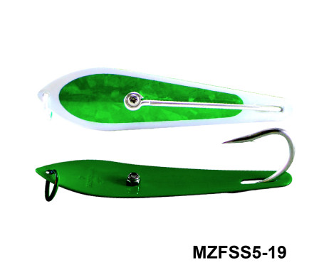 Fishing Spoon with Single Hooks   -   (Size: 5)