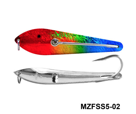 Fishing Spoon with Single Hooks   -   (Size: 5)