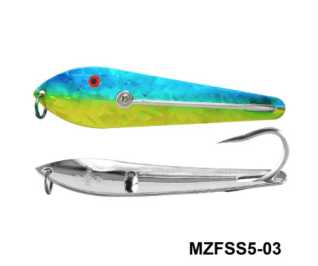 Fishing Spoon with Single Hooks   -   (Size: 5)