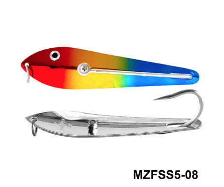 Fishing Spoon with Single Hooks   -   (Size: 5)