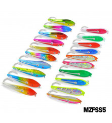 Fishing Spoon with Single Hooks   -   (Size: 5)