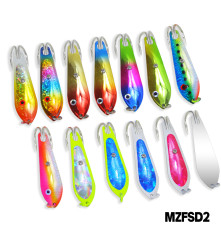 MAZUZEE - Fishing Spoon with Double Hooks  -  (Size: 2)