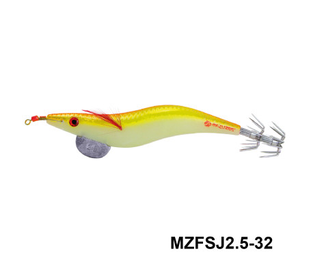 MAZUZEE - Squid Jig Lure with Glow (2.5)