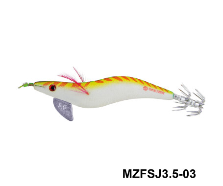 MAZUZEE - Cloth Squid Jig Lure with Glow (3.5)