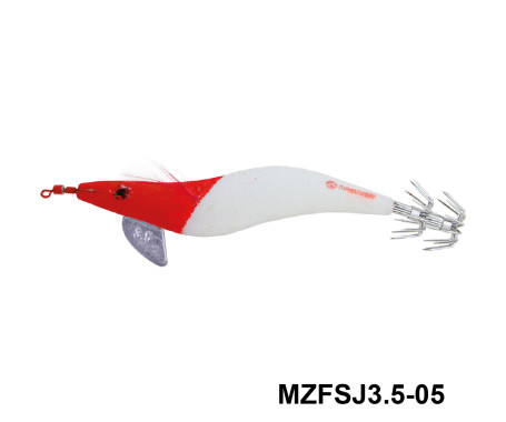 MAZUZEE - Cloth Squid Jig Lure with Glow (3.5)