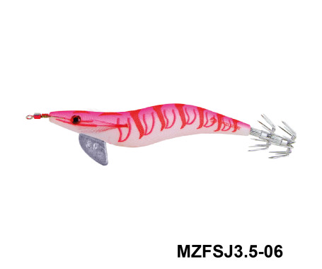 MAZUZEE - Cloth Squid Jig Lure with Glow (3.5)