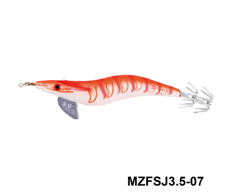 MAZUZEE - Cloth Squid Jig Lure with Glow (3.5)