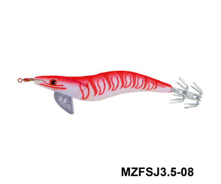 MAZUZEE - Cloth Squid Jig Lure with Glow (3.5)