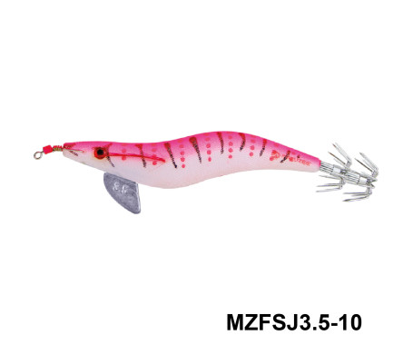 MAZUZEE - Cloth Squid Jig Lure with Glow (3.5)