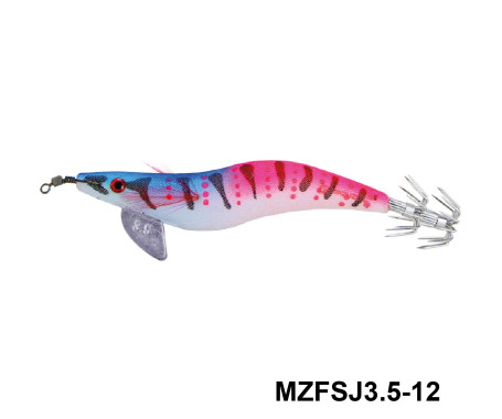 MAZUZEE - Cloth Squid Jig Lure with Glow (3.5)