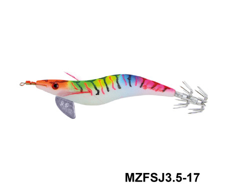 MAZUZEE - Cloth Squid Jig Lure with Glow (3.5)