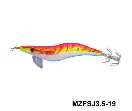 MAZUZEE - Cloth Squid Jig Lure with Glow (3.5)