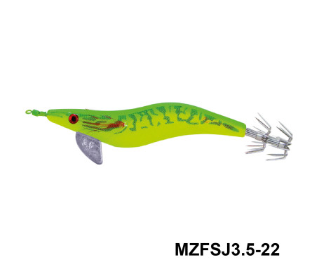 MAZUZEE - Cloth Squid Jig Lure with Glow (3.5)