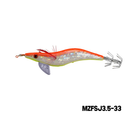 MAZUZEE - Cloth Squid Jig Lure with Glow (3.5)