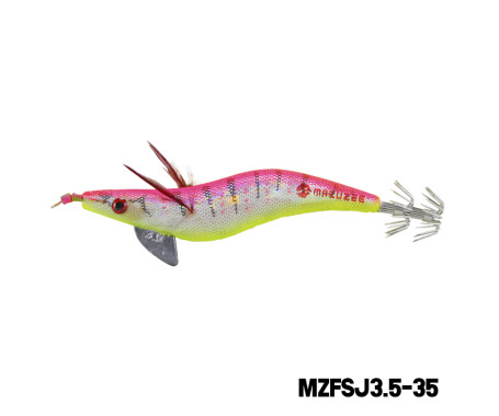 MAZUZEE - Cloth Squid Jig Lure with Glow (3.5)