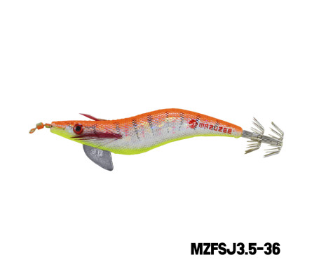 MAZUZEE - Cloth Squid Jig Lure with Glow (3.5)