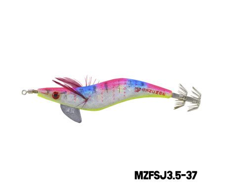 MAZUZEE - Cloth Squid Jig Lure with Glow (3.5)