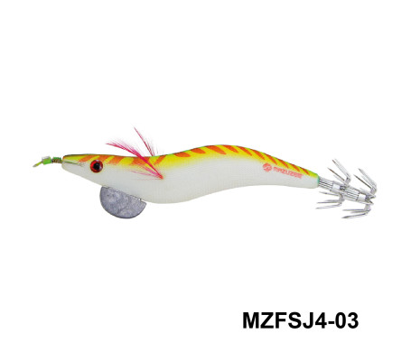 MAZUZEE - Cloth Squid Jig Lure with Glow (4)