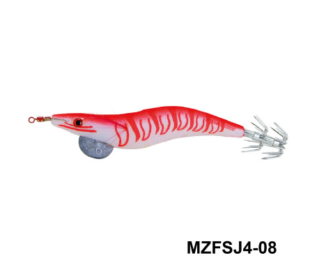MAZUZEE - Cloth Squid Jig Lure with Glow (4)