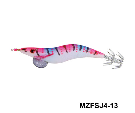 MAZUZEE - Cloth Squid Jig Lure with Glow (4)