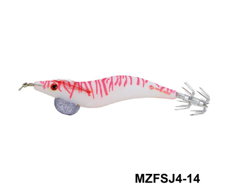 MAZUZEE - Cloth Squid Jig Lure with Glow (4)