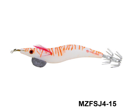 MAZUZEE - Cloth Squid Jig Lure with Glow (4)