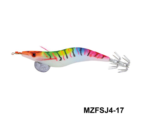 MAZUZEE - Cloth Squid Jig Lure with Glow (4)