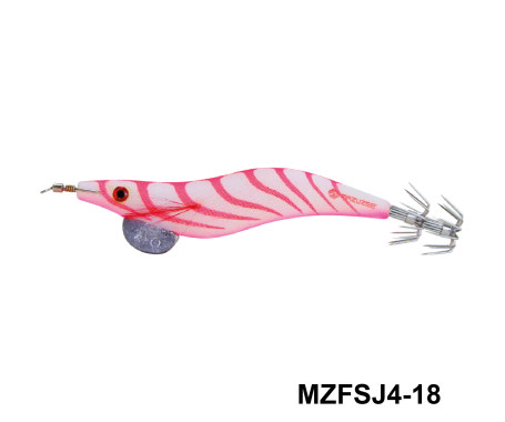 MAZUZEE - Cloth Squid Jig Lure with Glow (4)