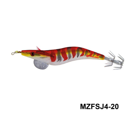 MAZUZEE - Cloth Squid Jig Lure with Glow (4)