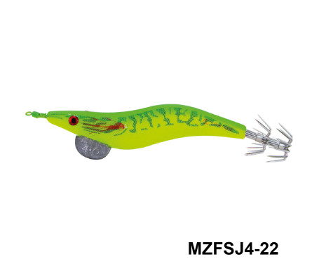 MAZUZEE - Cloth Squid Jig Lure with Glow (4)