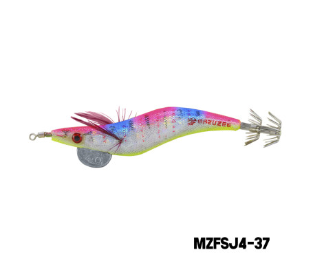 MAZUZEE - Cloth Squid Jig Lure with Glow (4)