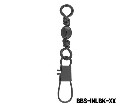 MAZUZEE - Brass Barrel Swivel With Interlock Snap Black Nickel Plated