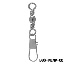 MAZUZEE - Brass Barrel Swivel With Interlock Snap Nickel Plated