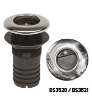 CANSB - Thru Hull with Stainless Steel Cover and Valve