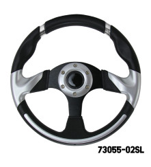 AAA - Steering Wheel (With PU Sleeves) - SILVER