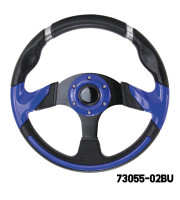 AAA - Steering Wheel (With PU Sleeves) - BLUE/BLACK