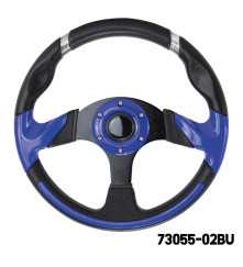 AAA - Steering Wheel (With PU Sleeves) - BLUE/BLACK