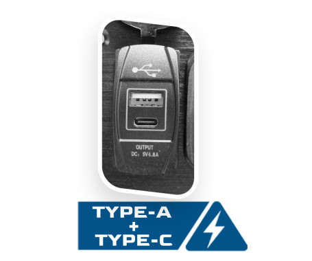 AAA - 7 Gang Switch Panel - With USB Ports ( Type A + Type C)