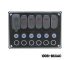 AAA - 5 Gang Switch Panel - With USB Ports ( Type A + Type C)