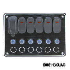 AAA - 5 Gang Switch Panel - With USB Ports ( Type A + Type C)