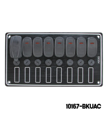 AAA - 7 Gang Switch Panel - With USB Ports ( Type A + Type C)