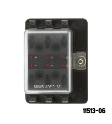 AAA - 6 Gang Mini Blade Fuse Holder