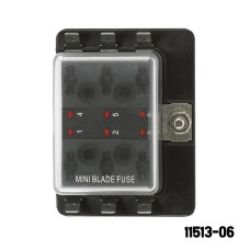 AAA - 6 Gang Mini Blade Fuse Holder