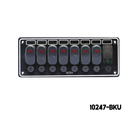 AAA - 7 Gang Switch Panel - With USB Port     