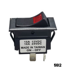 Illuminated Rocker Switch - 3 Pin