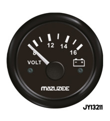 MAZUZEE - Volt Gauge 8V - 16V - Black