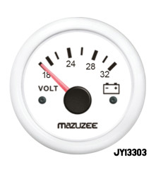 MAZUZEE - Volt Gauge - 18V - 32V - White