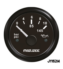 MAZUZEE - Oil Pressure Gauge - Black