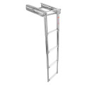 S.S Bracket Telescopic Ladder With Stopper, Mirror Polished